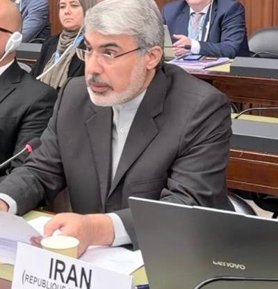 el embajador Ali Bahreini  subrayó que las implicaciones económicas y de desarrollo de la situación en torno al estrecho de Ormuz no pueden separarse